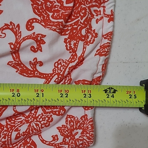 💥3for$12💥 Jones New York Orange & White Design Blouse size XL - Picture 8 of 8